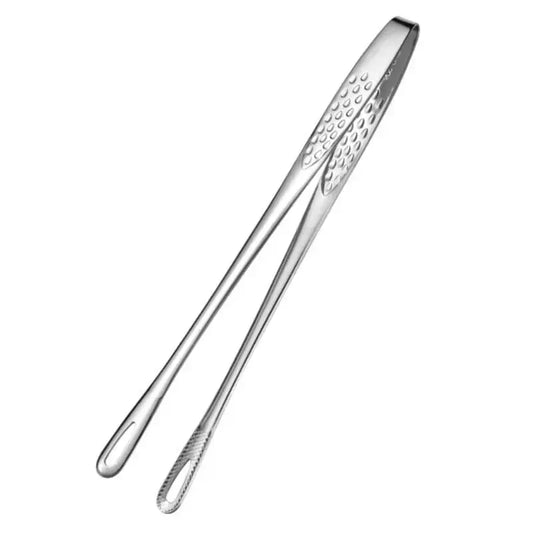 1pc Stainless Steel Barbecue Tongs, Handheld Grill Food Tongs, Multifunctional Barbecue Utensils for Home Kitchen & Outdoor Camping