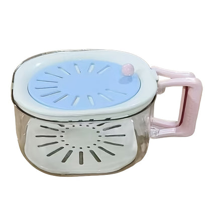 2-in-1 Double-Layer Drain Basket • Foldable Handle Fruit Drainer Container • Multi-Functional Food Strainer • Refrigerator Fresh-Keeping Basket • Thickened Fruit Plate • Suitable for Kitchen, Fridge, Camping, and Picnic