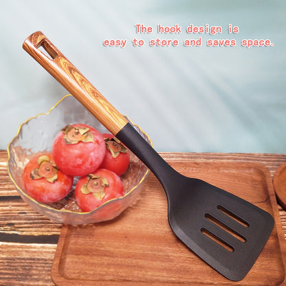 1pc Flat Spatula/Slotted Spatula/Frying Spatula/Non-Scratch Cooking Spatula/High-Temperature Resistant Nylon Material