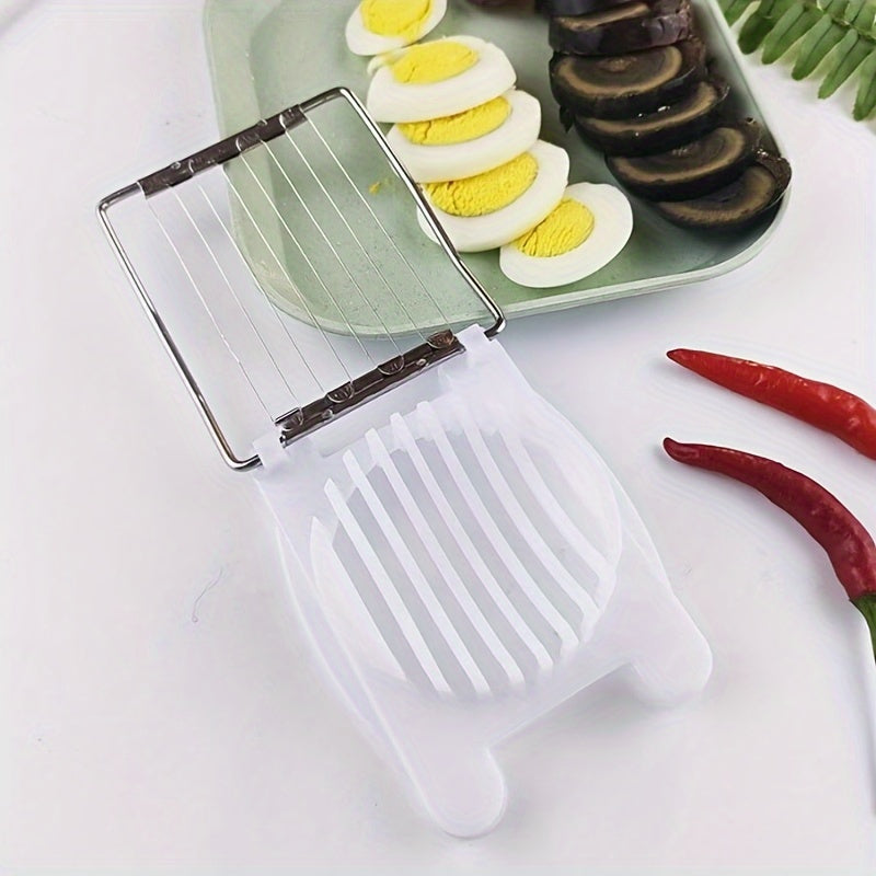 A Multifunctional Egg Slicer for Home Use, Suitable for Hard-Boiled Eggs, a 2-In-1 Cutter/Slicer/Dicer, a Kitchen Gadget