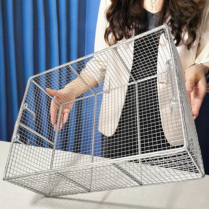 304 Stainless Steel Cleaning Basket, Metal Wire Mesh Basket, Cleaning And Filtering Equipment, Workpiece Drainage, Steaming, Frying, Screening And Filtering, High Load-Bearing Slag Separation, Rectangular, Storage, And Other Multi-Purpose