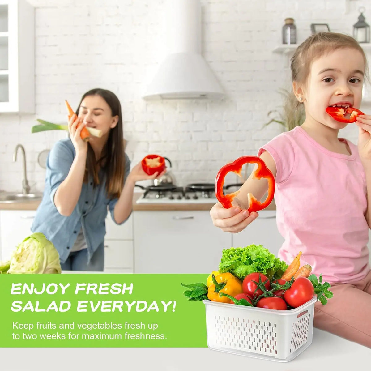 Camp Kitchen Stackable Plastic Colander Set (4PCS/6PCS) - Food-Grade BPA-Free Strainer with Airtight Lid, Leakproof Dustproof, Removable Basket Makes Washing Simple, Draining, Stacks to Save Space, Fridge-Fresh Keep, Sundries Organization