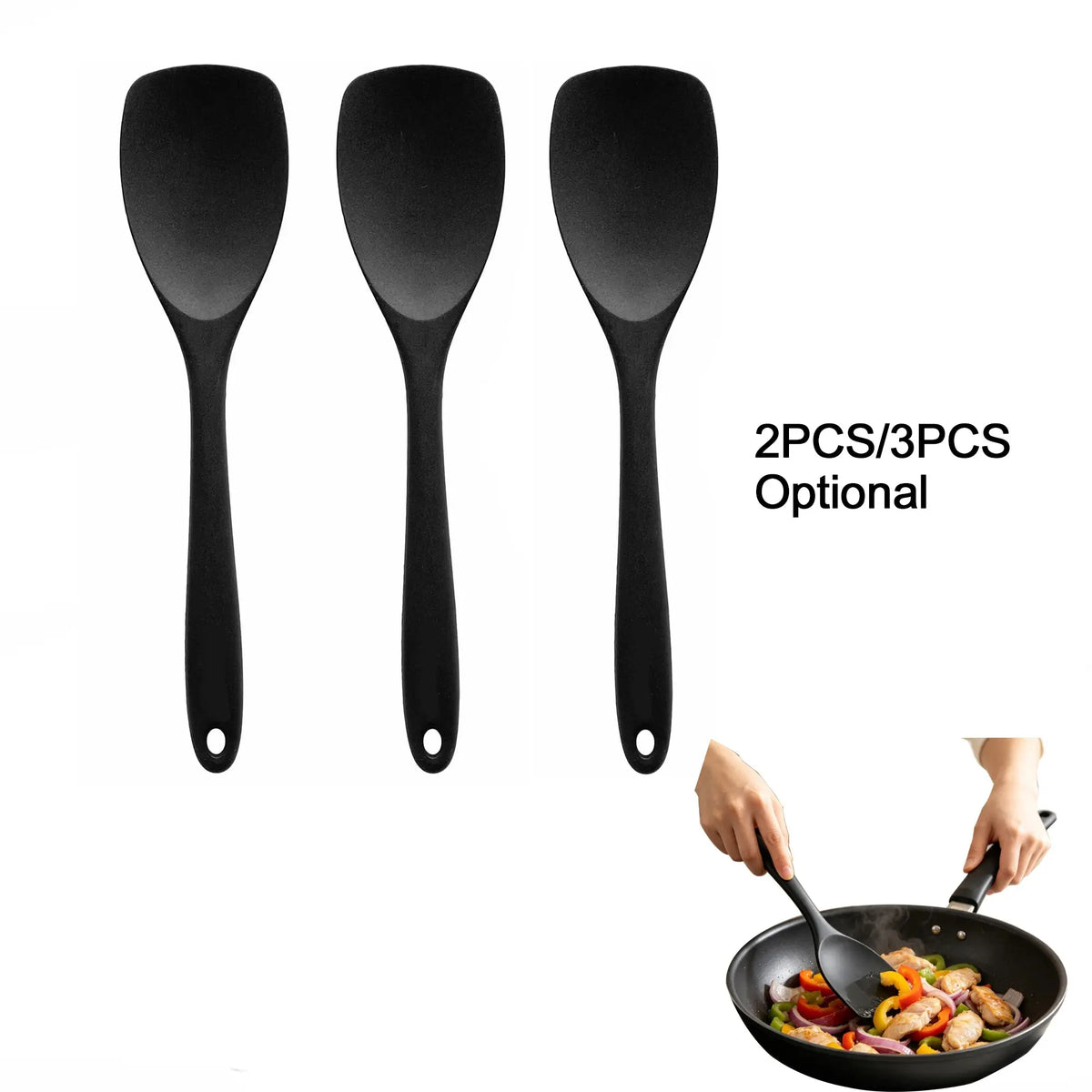 Silicone Spatula for High Heat Cooking, Durable Non-Scratch Design, Comfortable Grip, Essential Kitchen Tool, Long-Lasting Quality, Silicone Spatula Set