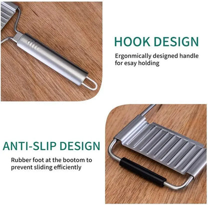 JASISS Stainless Steel 4-in-1 Multi-Purpose Kitchen Vegetable Slicer Veggie Chopper Grater Set - 4 Adjustable Blades, Kitchen Utensils & Gadgets, Christmas/New Year Gift,sohochic