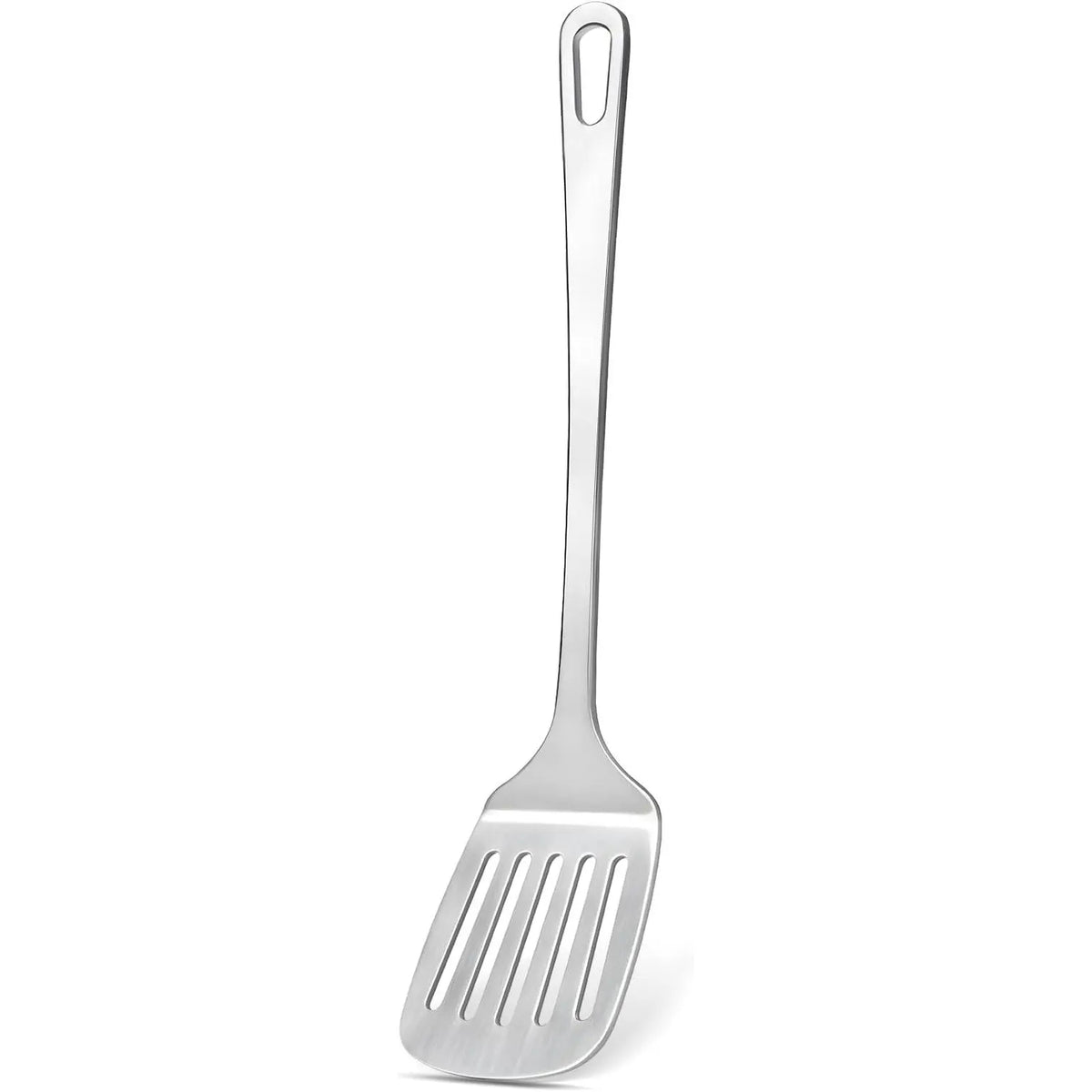 2 count Stainless Steel Spatulas Set, Metal Spatula Solid & Slotted Turner, Heavy Duty Sturdy Spatula for Kitchen Use, High Heat Resistant Cooking Utensils for Fish Eggs Pancakes, Easy to Clean,