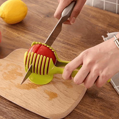 1pc Multifunctional ABS Plastic Vegetable And Egg Slicer - Uncharged Kitchen Gadget for Cutting Tomatoes, Potatoes, Apples, Lemons - Ideal for Valentine'S Day, Women'S Day, Labor Day, Oktoberfest, Ramadan - Food Contact Safe