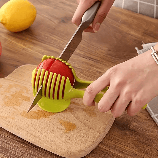 1pc Multifunctional ABS Plastic Vegetable And Egg Slicer - Uncharged Kitchen Gadget for Cutting Tomatoes, Potatoes, Apples, Lemons - Ideal for Valentine'S Day, Women'S Day, Labor Day, Oktoberfest, Ramadan - Food Contact Safe
