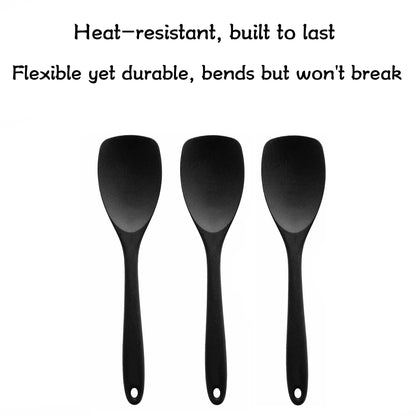 Silicone Spatula for High Heat Cooking, Durable Non-Scratch Design, Comfortable Grip, Essential Kitchen Tool, Long-Lasting Quality, Silicone Spatula Set