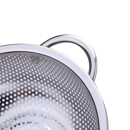 Stainless Steel Colander Basket with Pasta Drain Handle, Perforated Draining Strainer for Kitchen Rice Fruit Wash Basket Stowing & Tidying Car Interior Accessories,sohochic