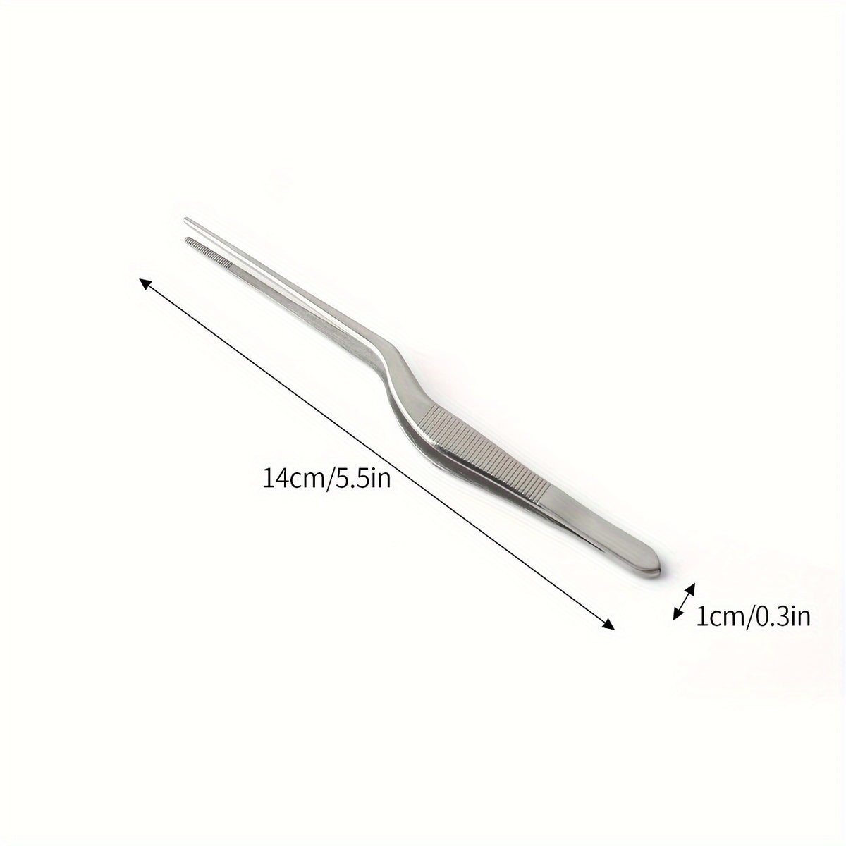 1pc/4pcs Baking Cake Plating Tweezers Decorating Tool, 430 Stainless Steel Molecular Gastronomy Stainless Steel Tool, Chef's Plating Cooking Tongs