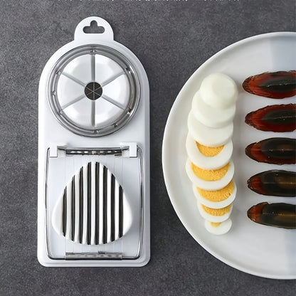 A Multifunctional Egg Slicer for Home Use, Suitable for Hard-Boiled Eggs, a 2-In-1 Cutter/Slicer/Dicer, a Kitchen Gadget